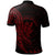 Niue Polo Shirt Polynesian Pattern Style Red Color - Polynesian Pride