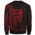 Kiribati Sweatshirt - Custom Personalised Polynesian Pattern Style Red Color - Polynesian Pride