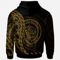 Palau Zip Hoodie Polynesian Pattern Style Gold Color - Polynesian Pride