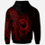 Northern Mariana Islands Hoodie Custom Polynesian Pattern Style Red Color - Polynesian Pride