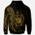 Samoa Hoodie Custom Polynesian Pattern Style Gold Color - Polynesian Pride