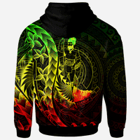 Vanuatu Hoodie Custom Polynesian Pattern Style Reggae Color - Polynesian Pride