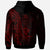 Solomon Islands Hoodie Custom Polynesian Pattern Style Red Color - Polynesian Pride