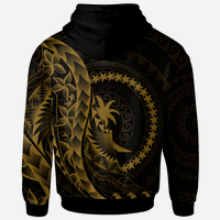 Chuuk Hoodie Custom Polynesian Pattern Style Gold Color - Polynesian Pride