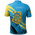 Tuvalu Polo Shirt Symmetrical Lines - Polynesian Pride