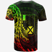 Wallis and Futuna T Shirt Polynesian Pattern Style Reggae Color - Polynesian Pride