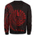 French Polynesia Sweatshirt - Polynesian Pattern Style Red Color - Polynesian Pride