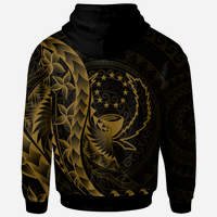 Pohnpei Zip Hoodie Custom Polynesian Pattern Style Gold Color - Polynesian Pride