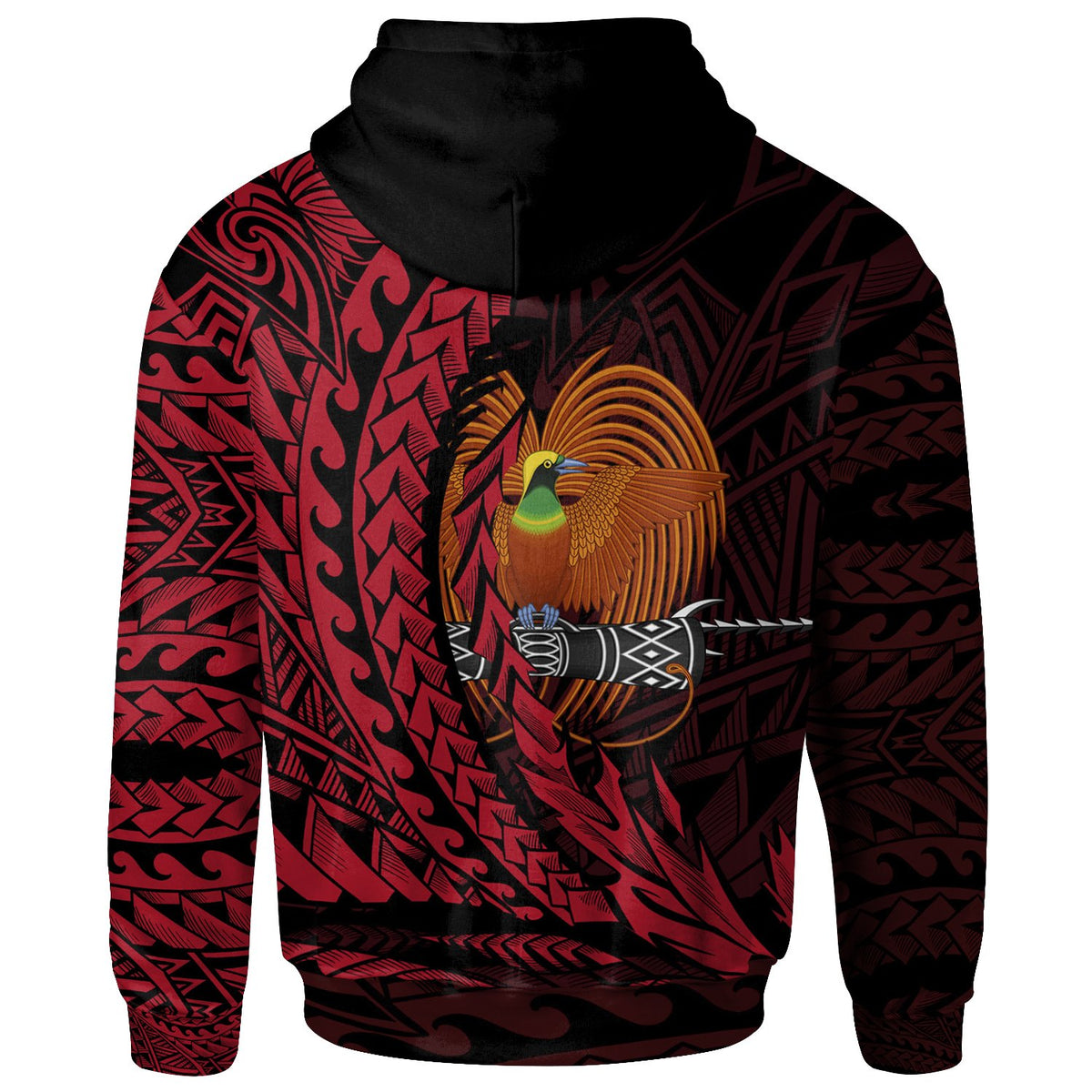 Papua New Guinea Zip Hoodie Finschhafen Wings Style - Polynesian Pride