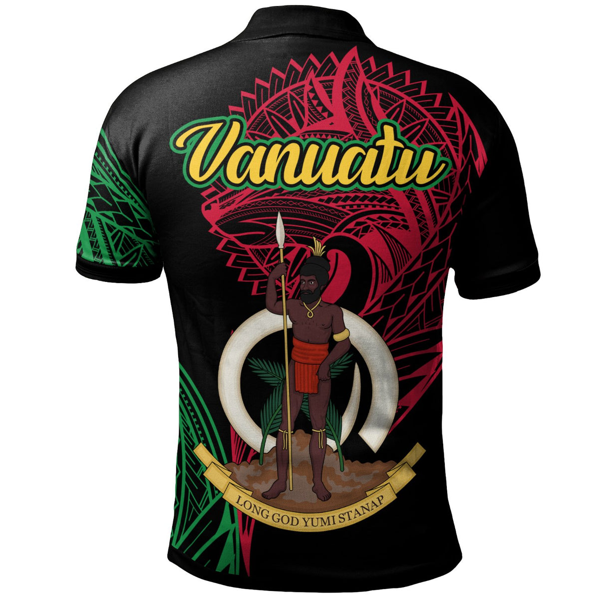 Vanuatu Polo Shirt Antom Seal Of Vanuatu Special Style - Polynesian Pride