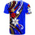 Niue T Shirt Tribal Flower With Special Turtles Dark Blue Color - Polynesian Pride