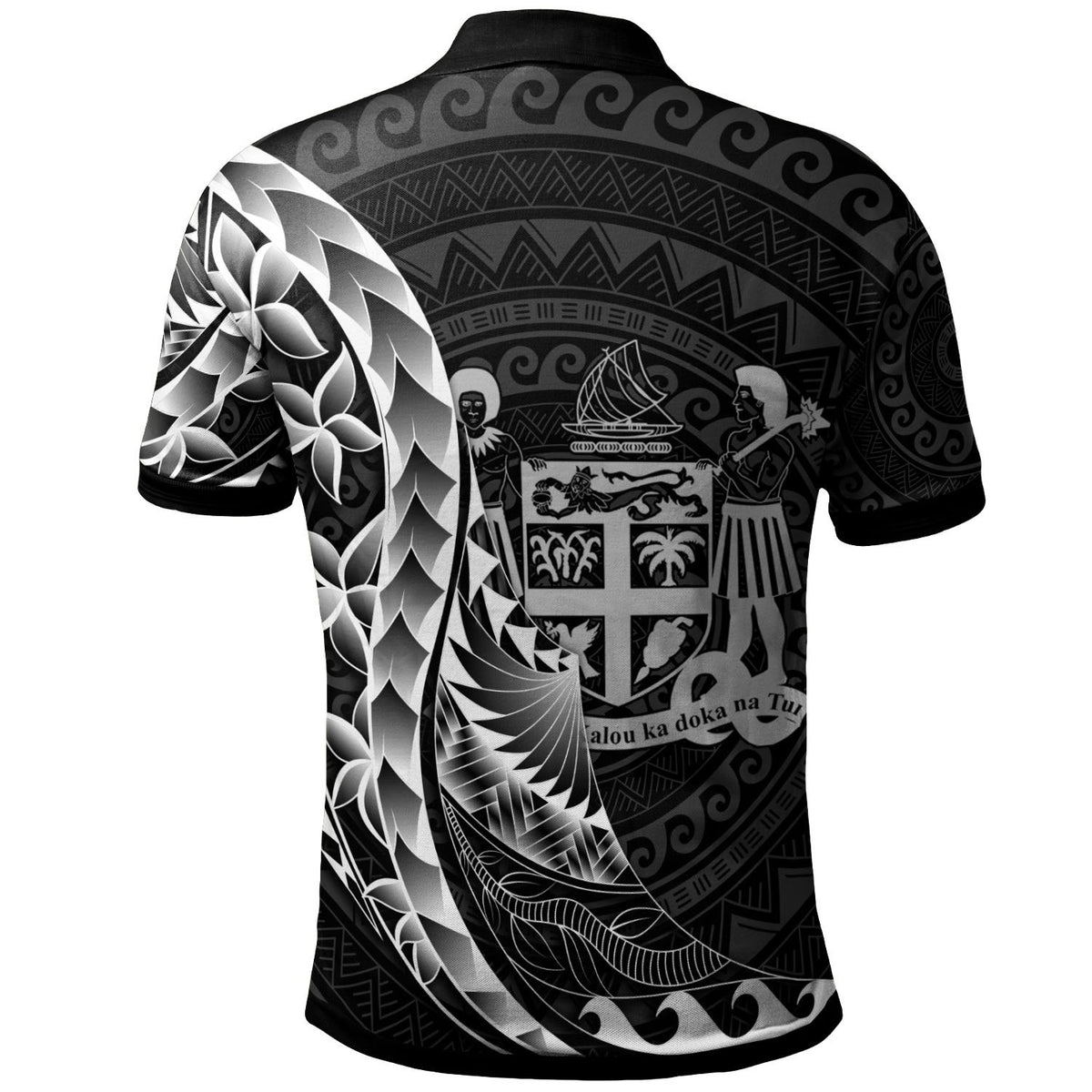 Fiji Polo Shirt Polynesian Pattern Style - Polynesian Pride