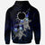 Cook Islands Polynesian Hoodie Blue Turtle Couple - Polynesian Pride