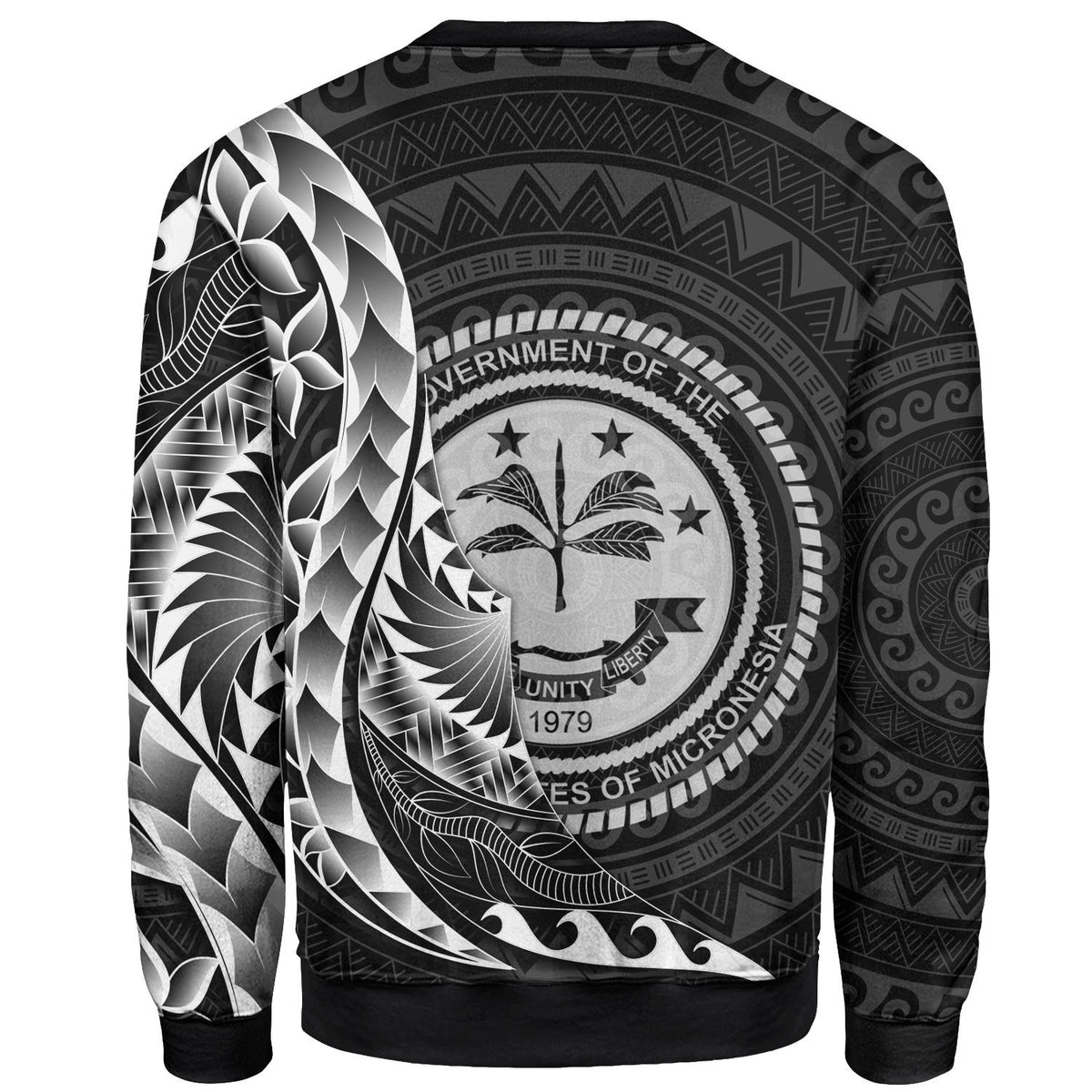 Federated States of Micronesia Sweatshirt - Custom Personalised Polynesian Pattern Style - Polynesian Pride