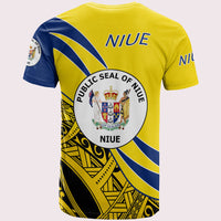 Niue T Shirt Symmetrical Lines - Polynesian Pride