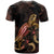 CNMI Polyneisan T Shirt Turtle With Blooming Hibiscus Gold - Polynesian Pride