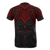 Chuuk T Shirt Micronesian Pattern Red Armor Style - Polynesian Pride