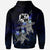 Tonga Polynesian Hoodie Blue Turtle Couple - Polynesian Pride