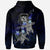 Hawaii Polynesian Zip up Hoodie Blue Turtle Couple - Polynesian Pride