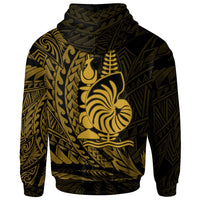 New Caledonia Zip Hoodie Seal New Caledonia Wings Style - Polynesian Pride