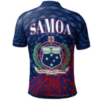 Samoa Polo Shirt Siusega Polynesian Patterns With Bamboo - Polynesian Pride