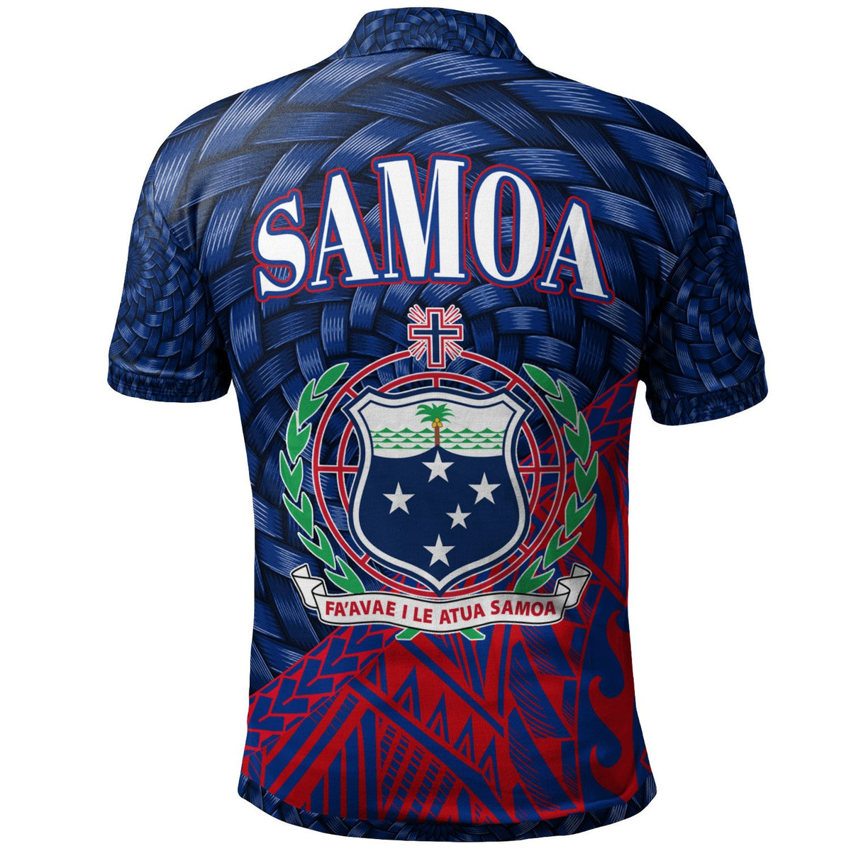 Samoa Polo Shirt Polynesian Patterns With Bamboo - Polynesian Pride
