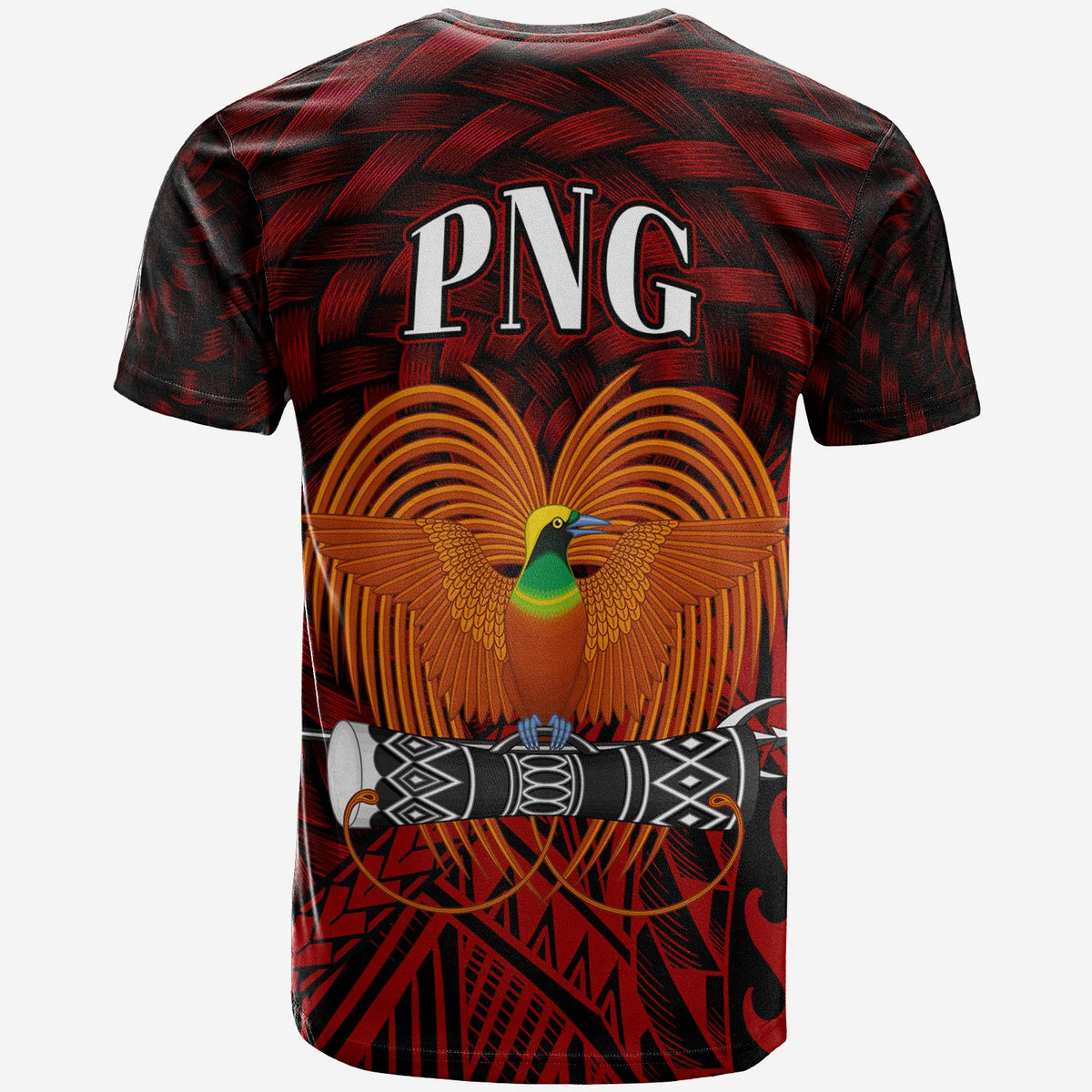 Papua New Guinea T Shirt Mount Hagen Polynesian Patterns With Bamboo - Polynesian Pride