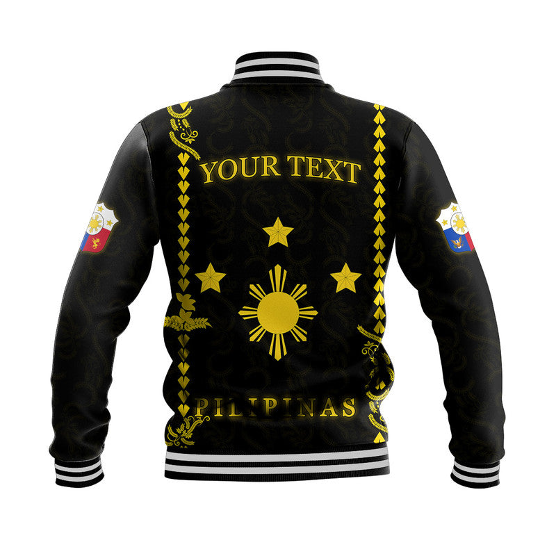 (Custom Personalised) Philippines Baseball Jacket Pechera With Side Barong Patterns LT9 - Polynesian Pride