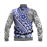 Traditional Polynesian Tribal Tattoo Retro Baseball Jacket Blue LT9 - Polynesian Pride