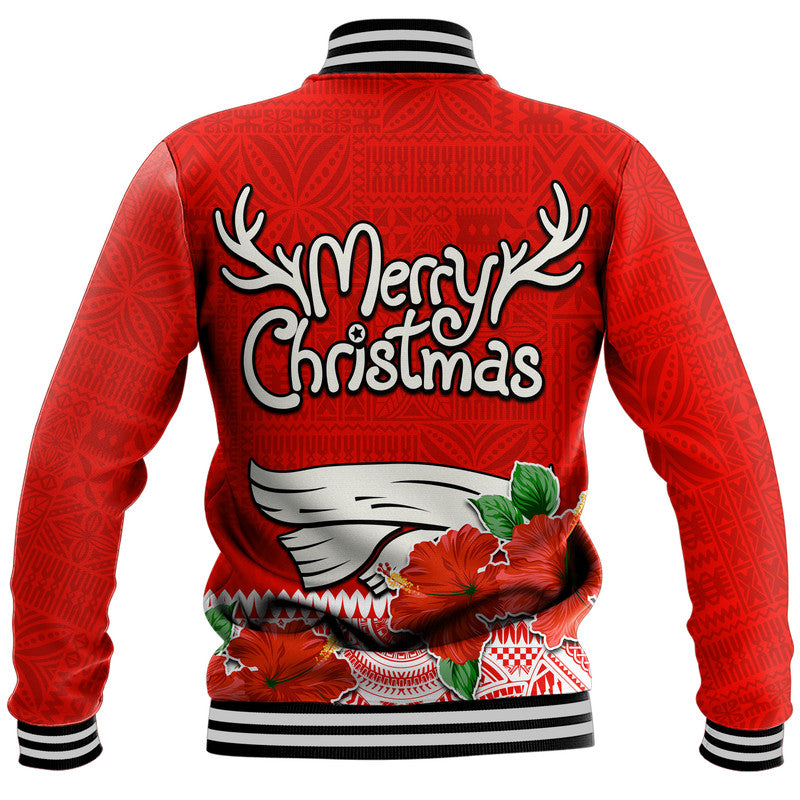 Hawaii Hibiscus Flower Mele Kalikimaka Baseball Jacket LT9 - Polynesian Pride