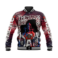 (Custom Personalised) Father's Day - New Zealand Firefighter Dad Baseball Jacket - Maori Pattern Style LT9 Unisex Red - Polynesian Pride