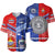 Samoa And Kiribati Baseball Jersey Together LT8 Blue - Polynesian Pride