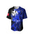 Wallis and Futuna Baseball Jersey Hibiscus Blue No.2 Color LT6 - Polynesian Pride