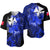 Wallis and Futuna Baseball Jersey Hibiscus Blue No.2 Color LT6 Blue - Polynesian Pride