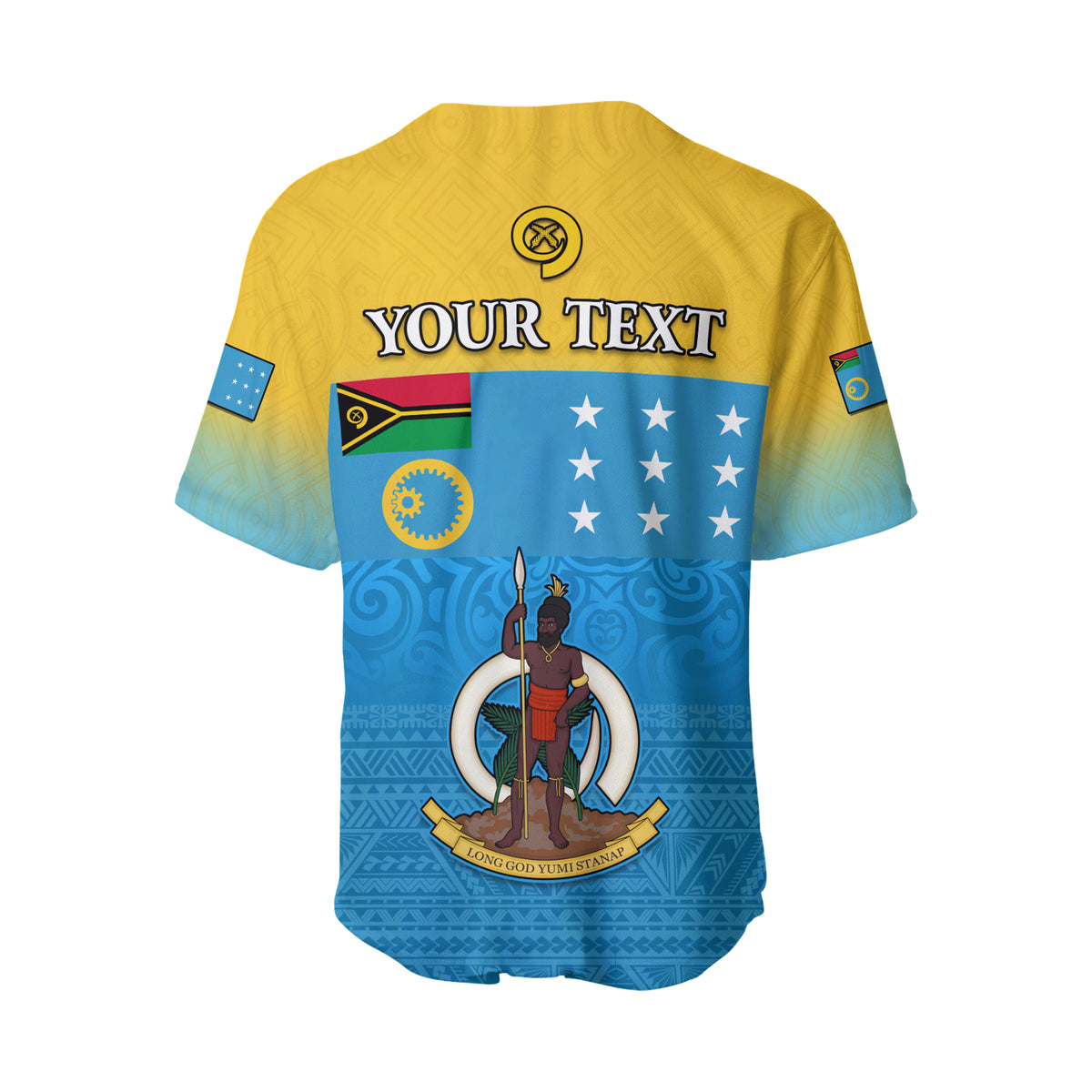 (Custom Personalised) Sanma Province Baseball Jersey Vanuatu Proud LT13 - Polynesian Pride