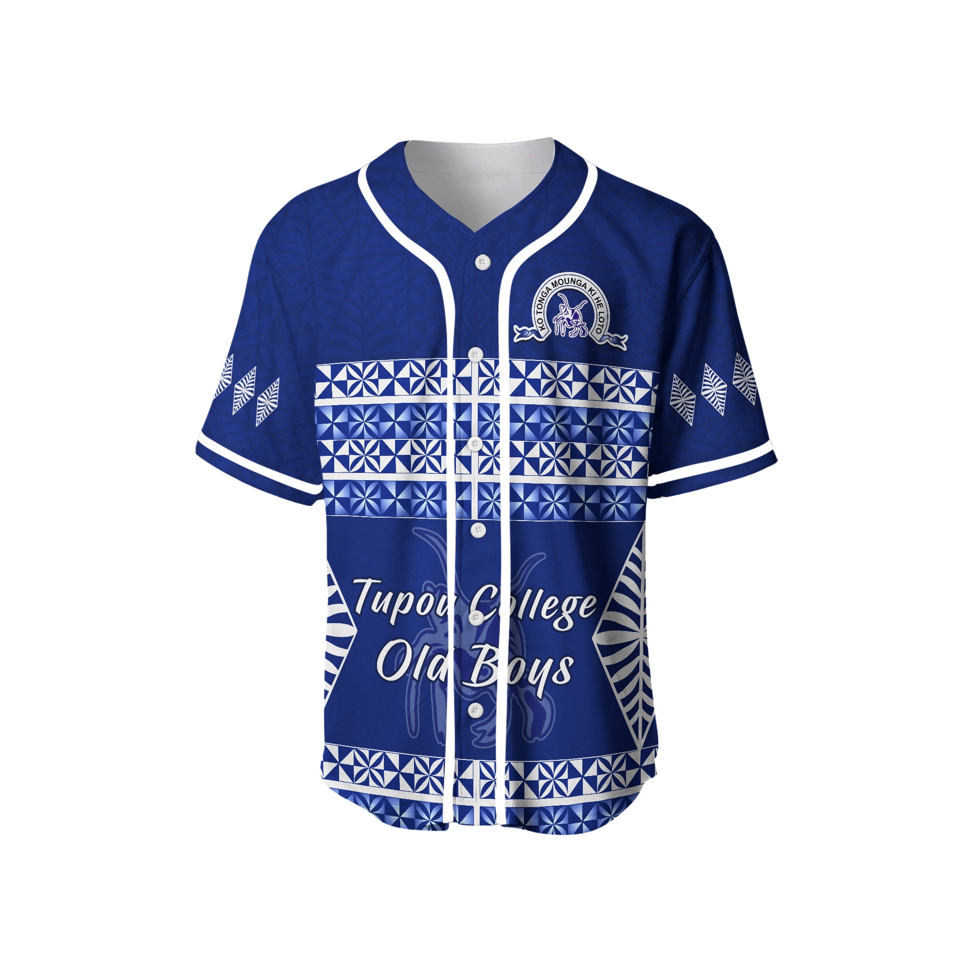 Old Boys of Tupou College Baseball Jersey 155th Anniversary LT13 - Polynesian Pride