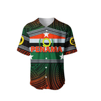 (Custom Personalised) Penama Province Baseball Jersey Of Vanuatu Polynesian Patterns LT6 - Polynesian Pride