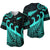 New Zealand Rugby Maori Baseball Jersey Silver Fern Koru Vibes - Turquoise LT8 - Polynesian Pride