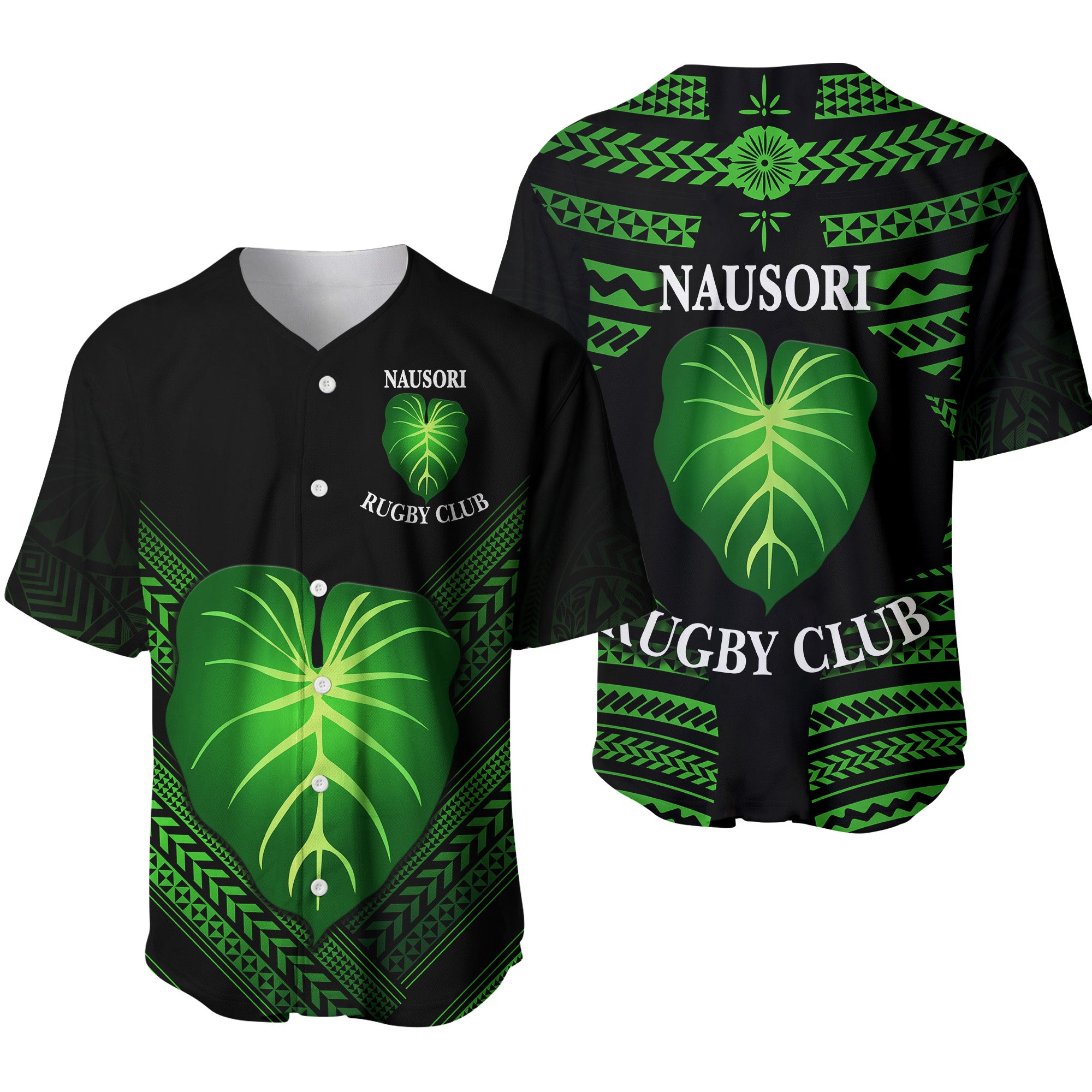 Fiji Nausori Rugby Baseball Jersey Creative Style NO.1 LT8 Unisex Blue - Polynesian Pride