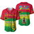 Vanuatu Color Baseball Jersey Six Provinces and Map LT13 Unisex Red - Polynesian Pride