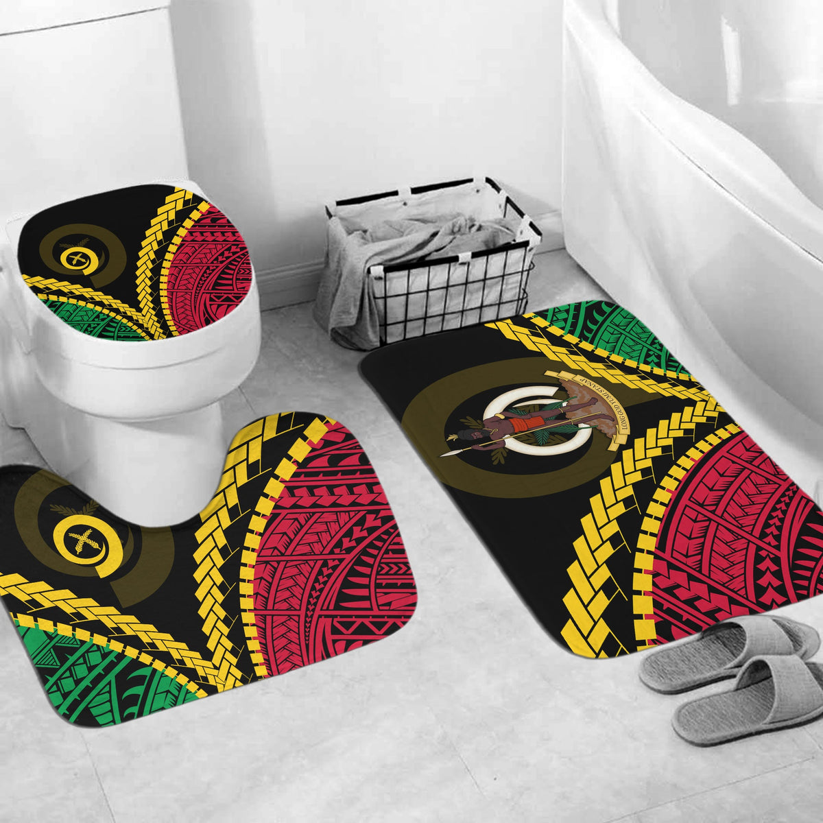 Vanuatu Bathroom Set Proud Ni - Van Special Version LT7 - Polynesian Pride