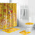 Tonga Floral Bathroom Set Sea Turtle - Yellow LT7 Yellow - Polynesian Pride