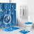 Federated States of Micronesia Bathroom Set Tropical Flowers - Yap LT7 Blue - Polynesian Pride