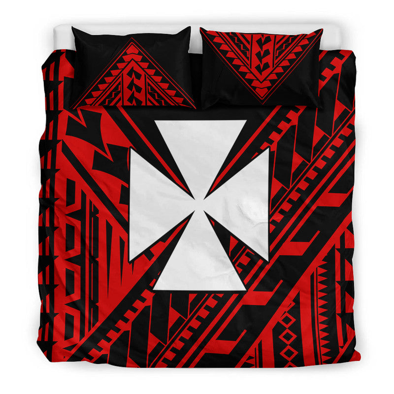 Wallis et Futuna Bedding Set Happy Independence Day LT9 - Polynesian Pride