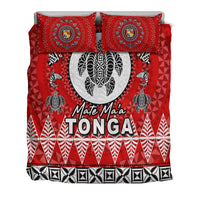 Mate Ma'a Tonga Ngatu Fonu Rugby Bedding Set LT6 - Polynesian Pride