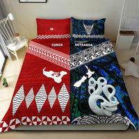 New Zealand And Tonga Bedding Set Together - Blue LT8 - Polynesian Pride