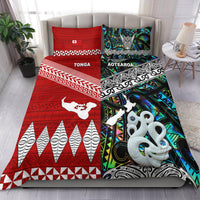 New Zealand And Tonga Bedding Set Together - Paua Shell LT8 Paua Shell - Polynesian Pride