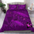 Hawaii Turtle Hibiscus Kanaka Map Bedding Set - Violet - Aura Style - AH Violet - Polynesian Pride