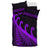 New Zealand Rugby Maori Bedding Set Silver Fern Koru Vibes - Purple LT8 - Polynesian Pride