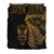 New Zealand Haka Rugby Maori Bedding Set Silver Fern Vibes - Gold LT8 - Polynesian Pride